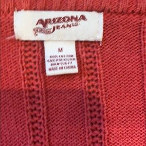 Arizona Jean Company Sweaters - Peach Pink V-Neck Cable Knit Sweater Arizona Jean Company Sweaters - Peach Pink V-Neck Cable Knit Sweater